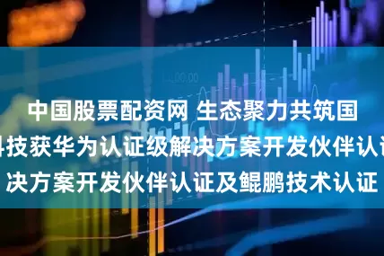 中国股票配资网 生态聚力共筑国产底座：汇信科技获华为认证级解决方案开发伙伴认证及鲲鹏技术认证